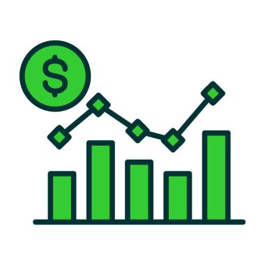büyüme vektörü ince çizgi simgesi