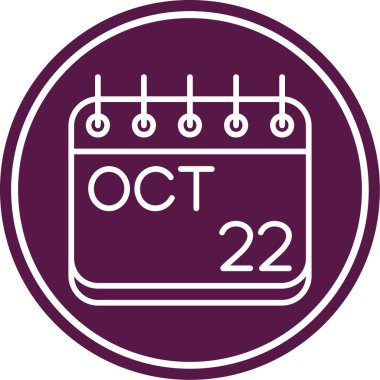 Takvim simgesi, vektör çizimi