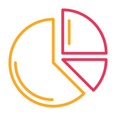 Pasta grafiği vektör illüstrasyonu