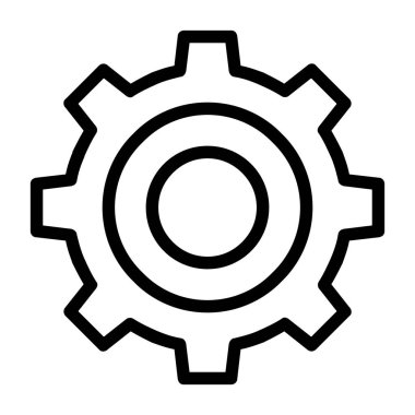 Dişli web simgesi, vektör çizim