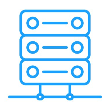 Sunucu. Web simgesi basit illüstrasyon