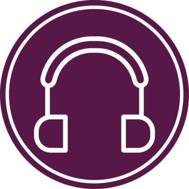 Vektör kulaklık simge tasarlamak