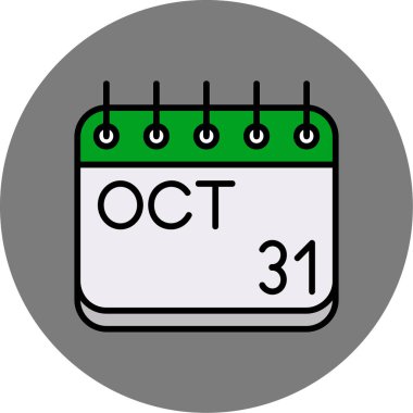 Takvim simgesinin vektör illüstrasyonu