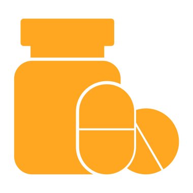 ilaç ve hap ikonu vektör illüstrasyonu