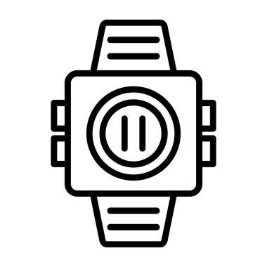 Saat simgesi, anahat stili