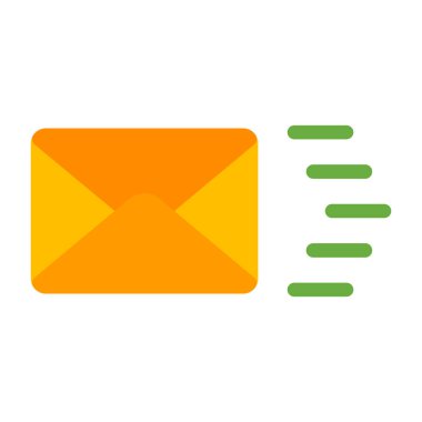 E-posta simge vektör web ve mobil uygulaması tasarımı, e-posta logo kavramı için beyaz arka plan üzerinde izole