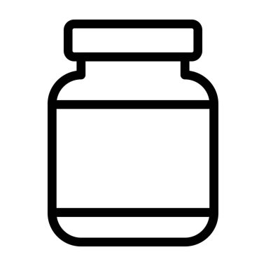 Kavanoz ikonu vektör illüstrasyonu