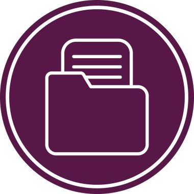 Belge dosyasının vektör illüstrasyonu