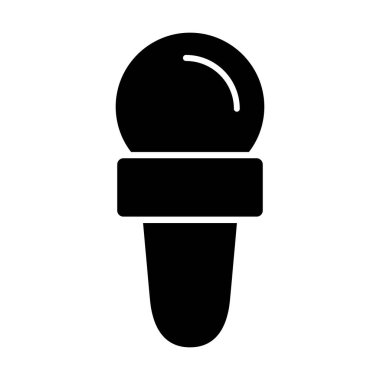 dondurma ikonu, basit tasarım illüstrasyonu