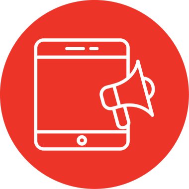 Benzersiz akıllı telefon telefon vektör çizgisi simgesi