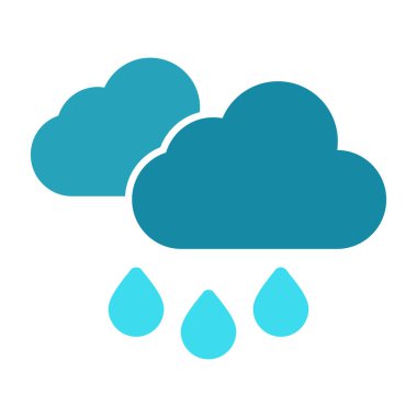 yağmur bulutu vektör simgesi