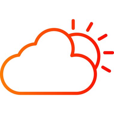 hava durumu web simgesi basit illüstrasyon