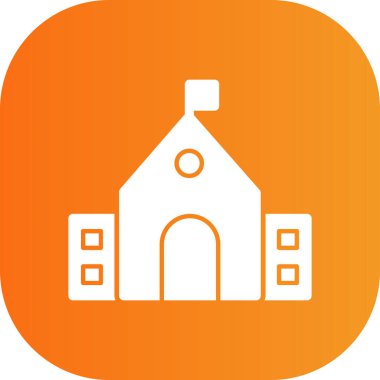 bina binası simgesi düz stil