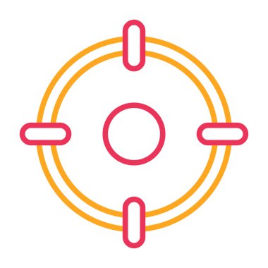 Yaşam şamandırası simgesinin vektör çizimi