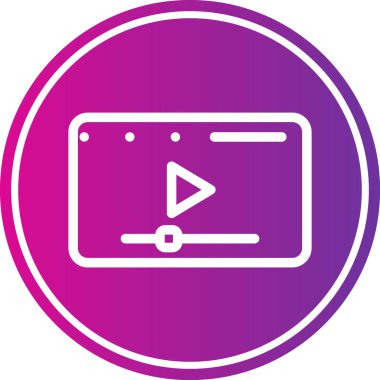 vektör lcd simgesi illüstrasyonu