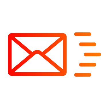 Zarf harf vektör simgesi. düz biçim.