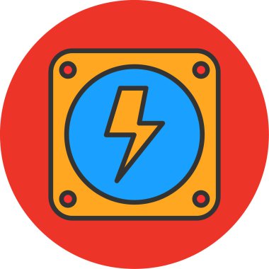 elektrik güç simgesi vektör illüstrasyonu