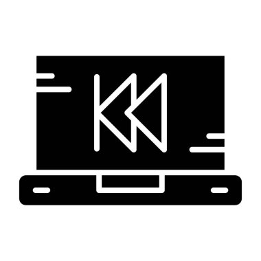 bilgisayar izleme simgesi, vektör illüstrasyonu