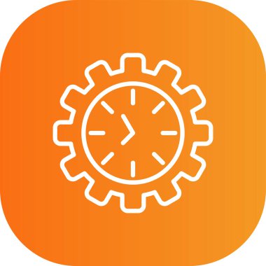 saat simgesi soyut arka grubunda izole edildi