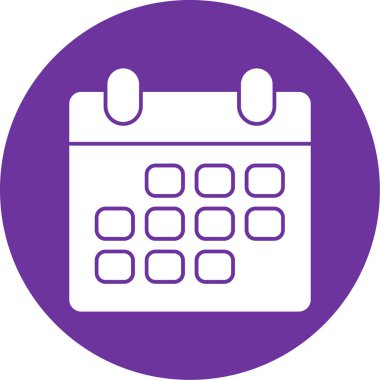 Takvim simgesi vektör illüstrasyonu