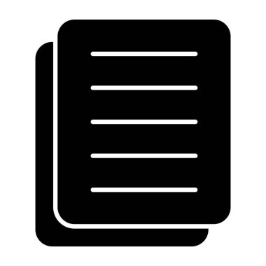 Belge. Web simgesi basit illüstrasyon