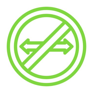 İşaret simgesi yok. vektör illüstrasyonu