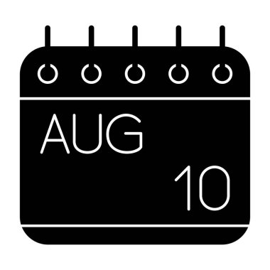 Bir takvim simgesinin illüstrasyonu