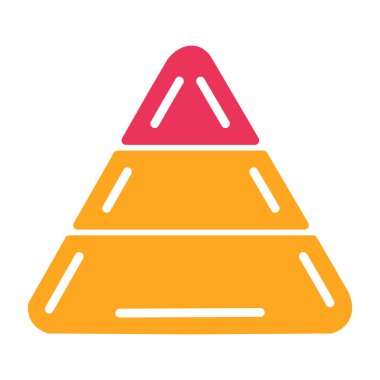 piramit simgesi, modern vektör illüstrasyonu