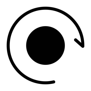 Göz. Web simgesi basit illüstrasyon