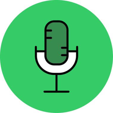 Konuşmacı. Web simgesi basit illüstrasyon