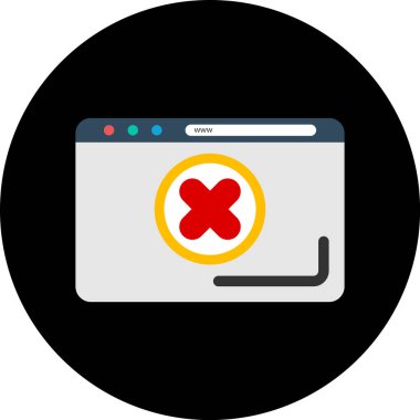 hata glyph düz simgesi