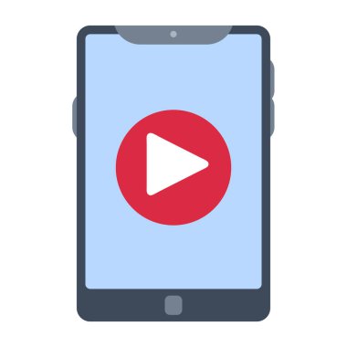 oynatma düğmesi ile akıllı telefon cihazı