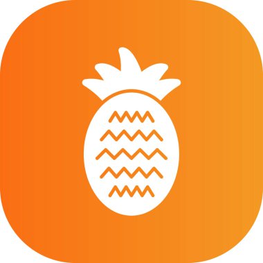vektör ananas simgesi illüstrasyonu