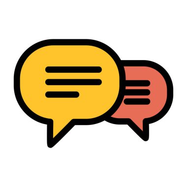 konuşma kabarcığı iletisi izole edilmiş ikon vektör illüstrasyon tasarımı