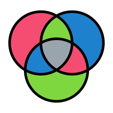 Bir pasta grafiği simgesinin vektör çizimi