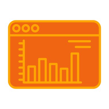 grafik ikonu vektör illüstrasyonu