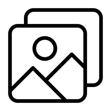 Web ve mobil uygulamalar için vektör ana hatları simgeleri