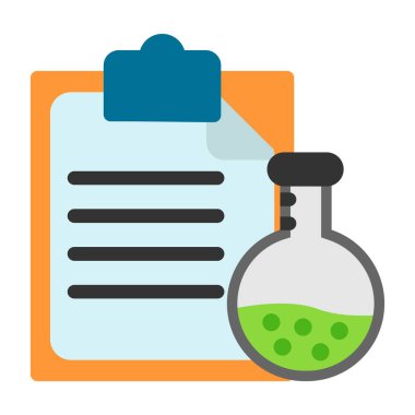 Laboratuvar matara vektör simgesi