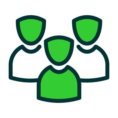 bir grup insan ikonu. vektör illüstrasyonu