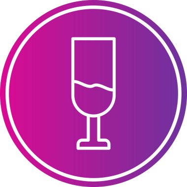 vektör şampanya ikonu illüstrasyonu