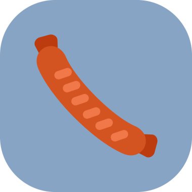 sosis vektör resimleme simgesi