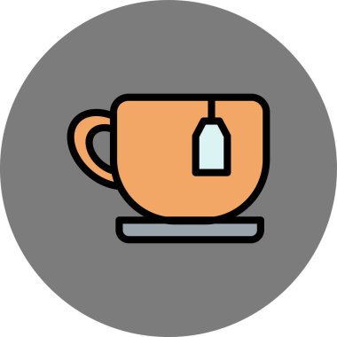 Kupa. Web simgesi vektör illüstrasyonu