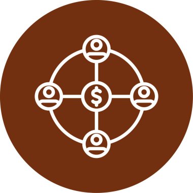 vektör ağ simgesi çizimi