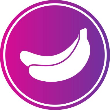 muz ikonu vektör çizimi