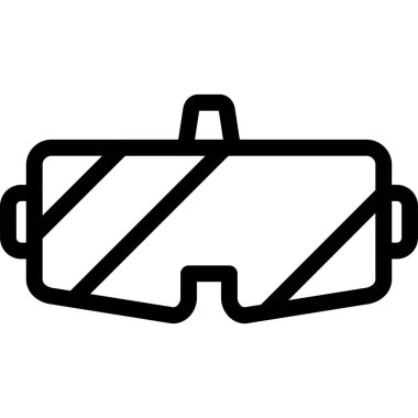 Dalış maskesi simgesi, özet biçimi