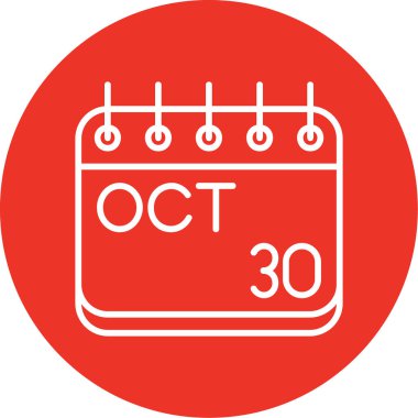 Takvim simgesi, vektör çizimi