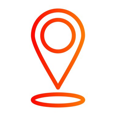 konum pin simgesi vektör illüstrasyon grafik tasarımı