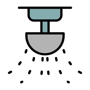 Su dokunun simgesi. Su dokunun vektör simgesi web için anahat çizimi