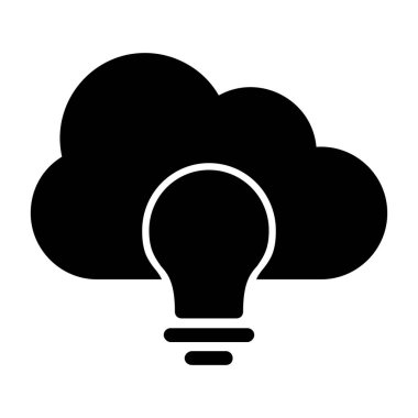 bulut vektörü düz simgesi