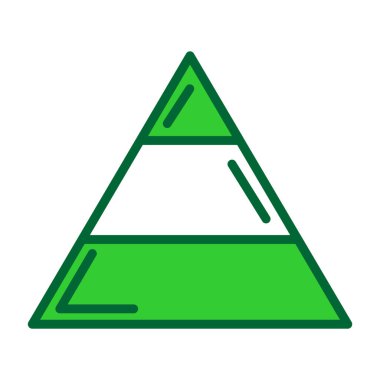 Üçgen ikonlu yeşil üçgen